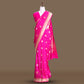 Kangoora Kadhwa Buti Pink Banarasi Handwoven Silk Saree