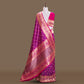 Imperial Brocade Fondant Pink Banarasi Handwoven Silk Saree