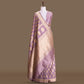 Paisley Buti Kadhwa Lilac Banarasi Handwoven Silk Saree