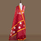 Tree of Life Red Banarasi Handwoven Kora Silk Saree