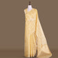 Ashrafi Yellow Banarasi Handwoven Kora Silk Saree