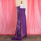 Jamdani Banarasi Handwoven Purple Muslin Cotton Suit Set 2 Piece