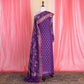 Jamdani Banarasi Handwoven Purple Muslin Cotton Suit Set 2 Piece