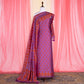 Pamposh Banarasi Handwoven Onion Rust Silk Cotton Suit Set 2 Piece