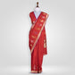 Geometric Red Handwoven Banarasi Saree