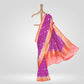 Sadabahaar Banarasi Handwoven Violet Chiffon Saree