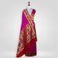 Paithani Ranki Pink Handwoven Banarasi Saree