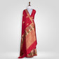 Paithani Red Handwoven Banarasi Saree