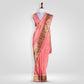 Paithani Salmon Pink Handwoven Banarasi Saree