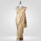 Paithani Beige Handwoven Banarasi Saree