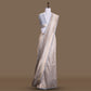 Kiku Brocade Light Grey Banarasi Handwoven Silk Saree