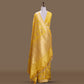 Paisley Buti Kadhwa Yellow Banarasi Handwoven Silk Saree