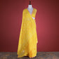 Muslin Yellow Cotton Saree