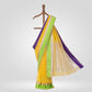 Chanderi Yellow Banarasi Handwoven Silk Cotton Saree