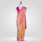 Ambi Brocade Peach Handwoven Banarasi Saree