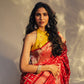 Imperial Brocade Banarasi Handwoven Red Silk Saree