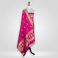 Kamal Rani Pink Banarasi Handwoven Silk Dupatta