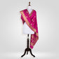 Kamal Rani Pink Banarasi Handwoven Silk Dupatta