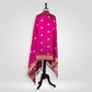 Kamal Rani Pink Banarasi Handwoven Silk Dupatta