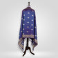 Kamal Indigo Banarasi Handwoven Silk Dupatta