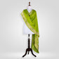 Phool Parrot Green Banarasi Handwoven Silk Dupatta