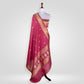 Kairi Rani Pink Banarasi Handwoven Silk Dupatta