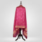 Kairi Rani Pink Banarasi Handwoven Silk Dupatta