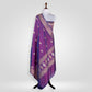 Kamal Purple Banarasi Handwoven Silk Dupatta