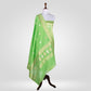 Kamal Green Banarasi Handwoven Silk Dupatta