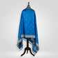 Phool Blue Banarasi Handwoven Silk Dupatta