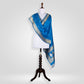 Phool Blue Banarasi Handwoven Silk Dupatta