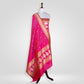 Phool Rani Pink Banarasi Handwoven Silk Dupatta