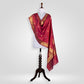 Kairi Red Banarasi Handwoven Silk Dupatta