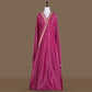 Angoor Buti Banarasi Handwoven Magenta Silk Fabric