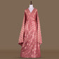 Khinkhwab Buta Banarasi Handwoven Rose Pink Silk Fabric
