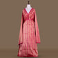Guldavari Banarasi Handwoven Kadhwa Pink Silk Fabric