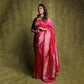 Kairi Hot Pink Banarasi Handwoven Silk Saree