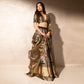 Black Pearl Rangkat Banarasi Handwoven Lehenga