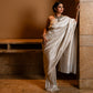 Kiku Brocade Light Grey Banarasi Handwoven Silk Saree