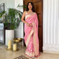 Chaudhani Blush Pink Handwoven Banarasi Silk Saree