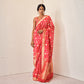 Chandra Banarasi Handwoven Red Silk Saree