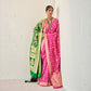 Chandra Banarasi Handwoven Pink Silk Saree