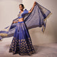 Sitara Banarasi Handwoven Electric Blue Silk Lehenga