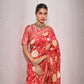 Suryamukhi Banarasi Handwoven Red Silk Saree